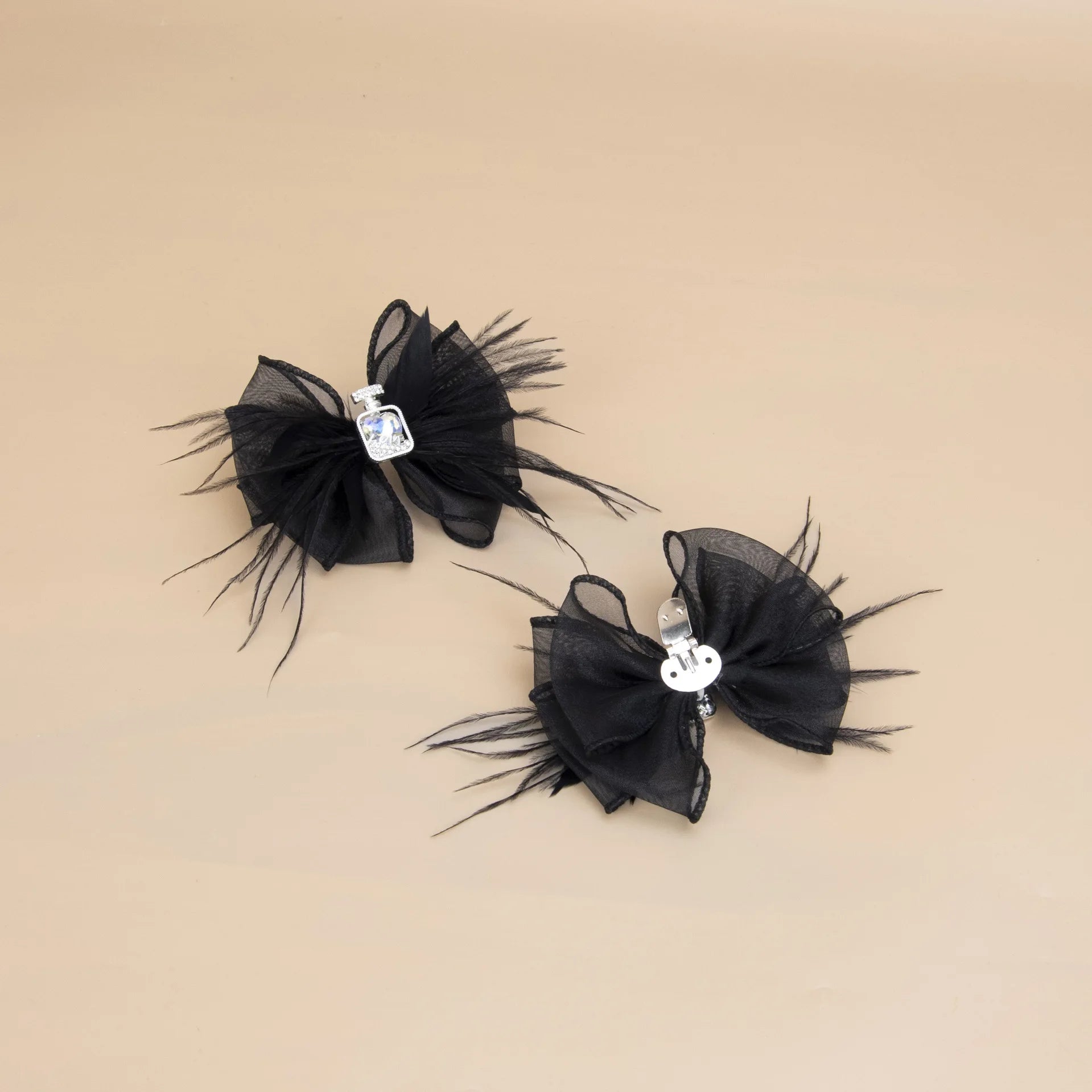 Classic Mesh Bow Shoe Clips
